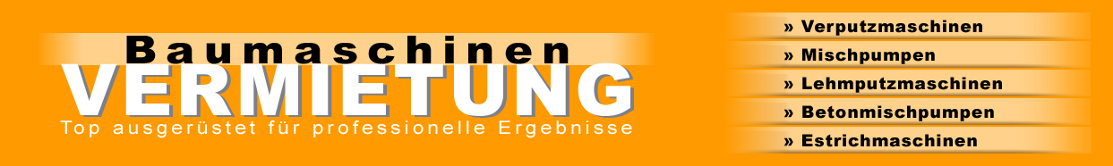 Moertelpumpe, Estrichpumpe, Putzmaschine mieten